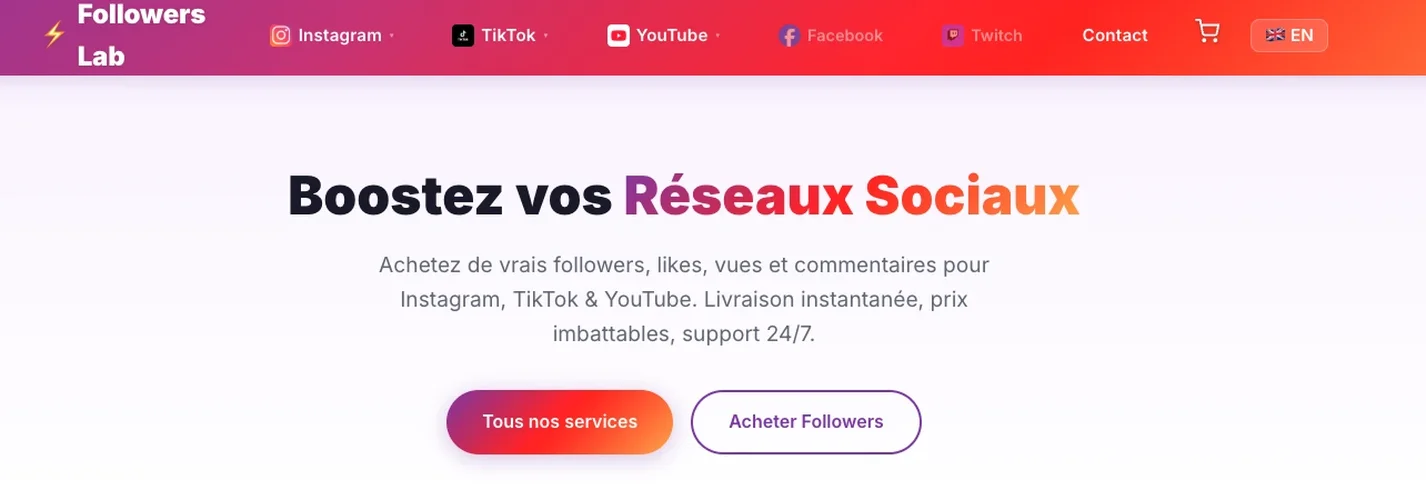 Followers Lab - buy Instagram followers cheap and real